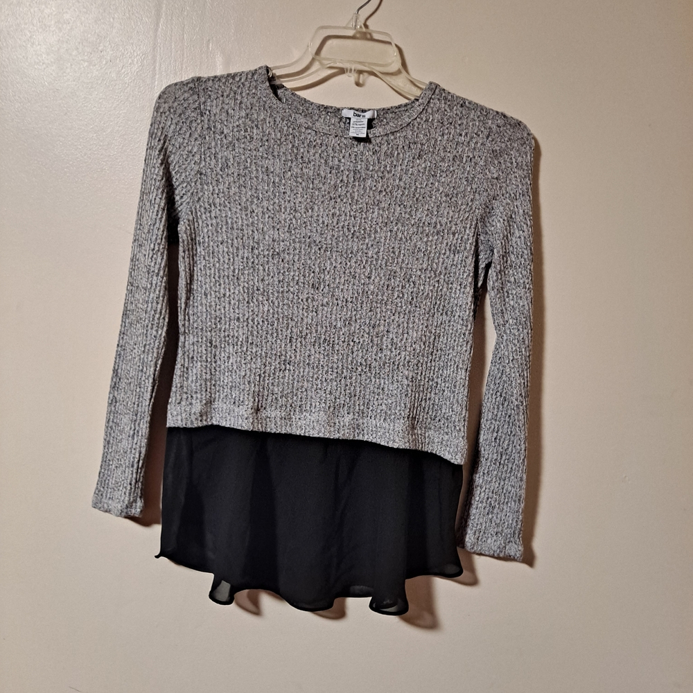 Bar III Gray Knit Top